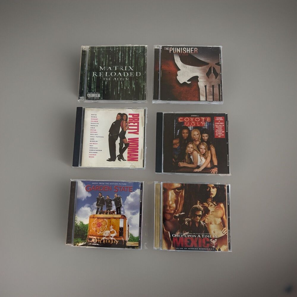 90s 2000 Movies Soundtrack CD The Punisher,Matrix,Coyote UGLY,Pretty Woman Lot 6